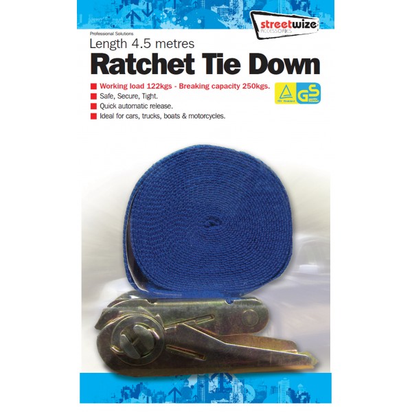 Ratchet Tie Down - 4.5m