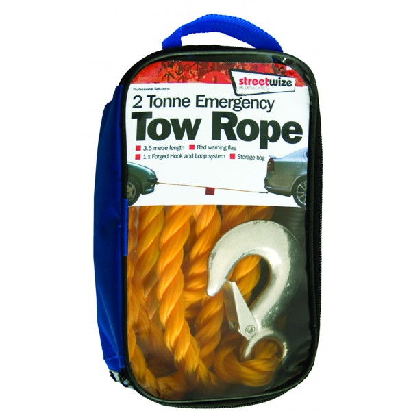 Tow Rope (Braided) - Yellow - 2 Tonne