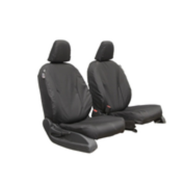 Car Seat Cover - Front Set - Black - Nissan Navara (2014 onwards)