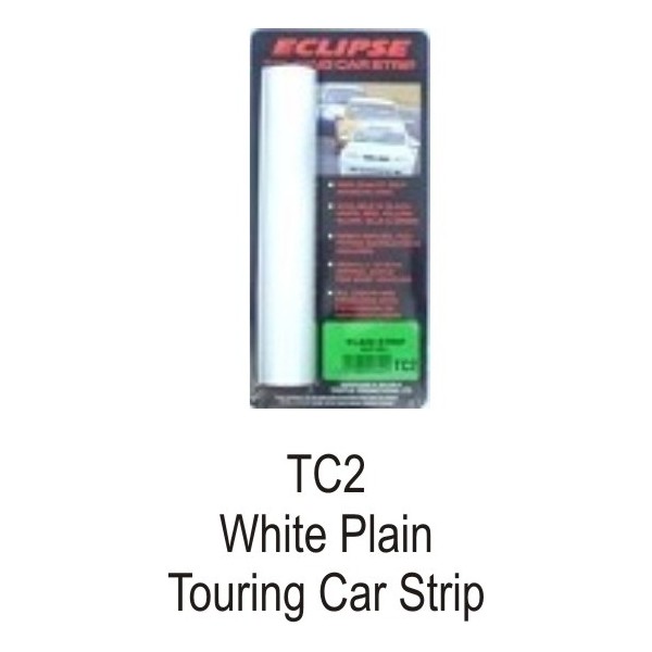 Eclipse Touring Car Sun Strip - White