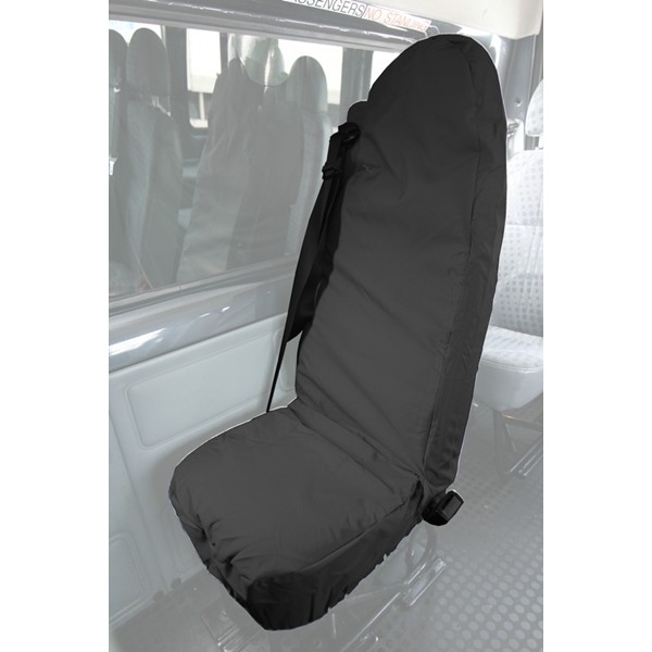 Minibus Seat Cover - Single Right - Black - Ford Transit