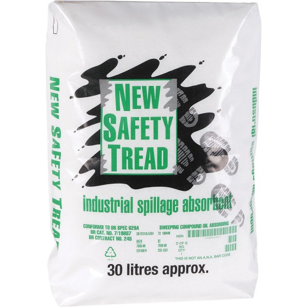 Safety Tread Absorbent Spill Granules - 30 Litres
