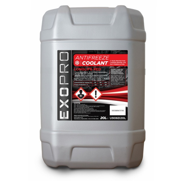 ExoPro Longlife Red Antifeeze - 20 Litre