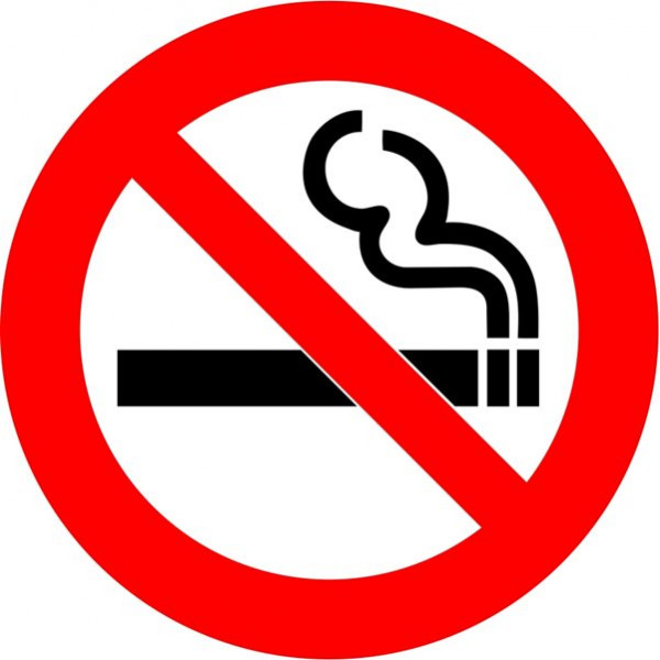 Indoor Vinyl Sticker - No Smoking Circle