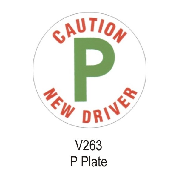 P Plate - Vinyl Sticker - Single