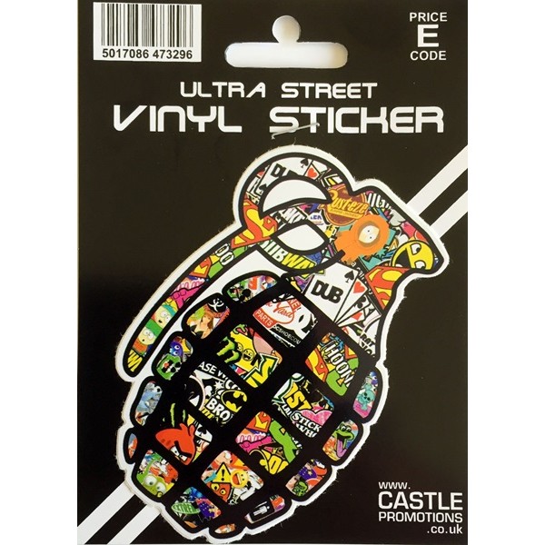Outdoor Vinyl Sticker - Stickerbomb Grenade