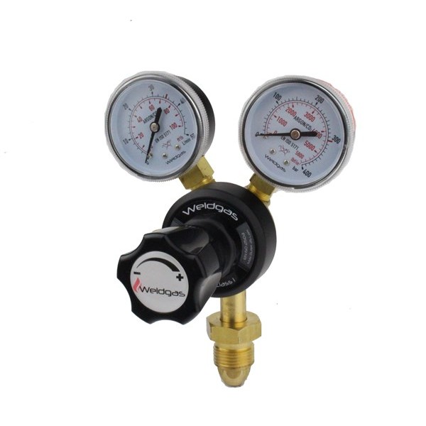 Argon & Argon/CO2 Regulator - 2 Gauge - Single Stage
