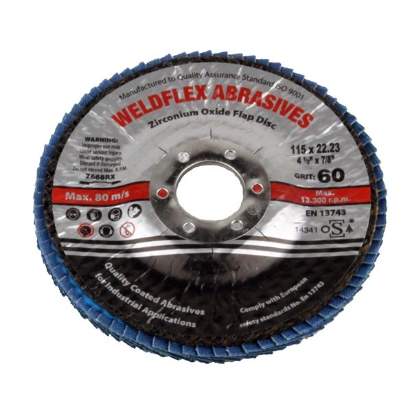 Zirconium Flap Disc - 115mm - 60 Grit