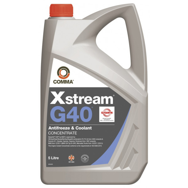 Xstream G40 Antifreeze & Coolant - Concentrated - 5 Litre