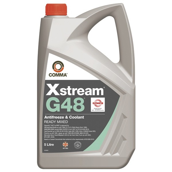 Xstream G48 Antifreeze & Coolant - Ready To Use - 5 Litre
