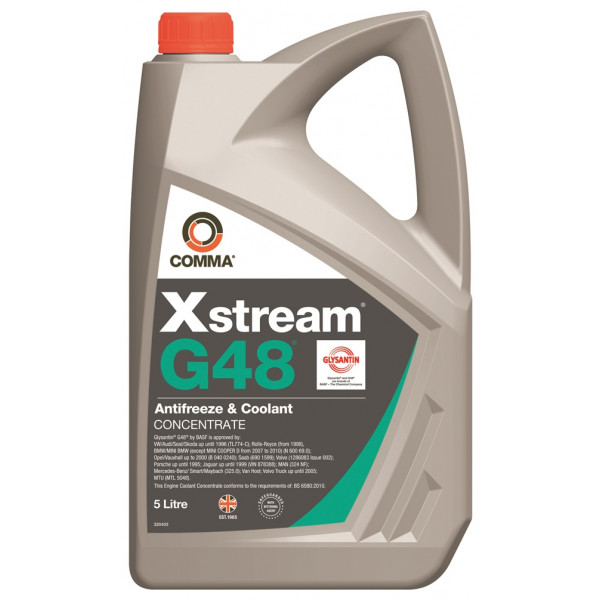 Xstream G48 Antifreeze & Coolant - Concentrated - 5 Litre