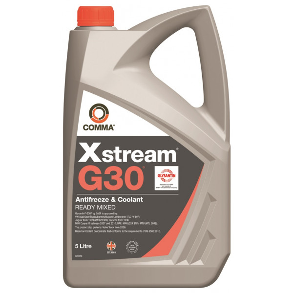 Xstream G30 Antifreeze & Coolant - Ready To Use - 5 Litre